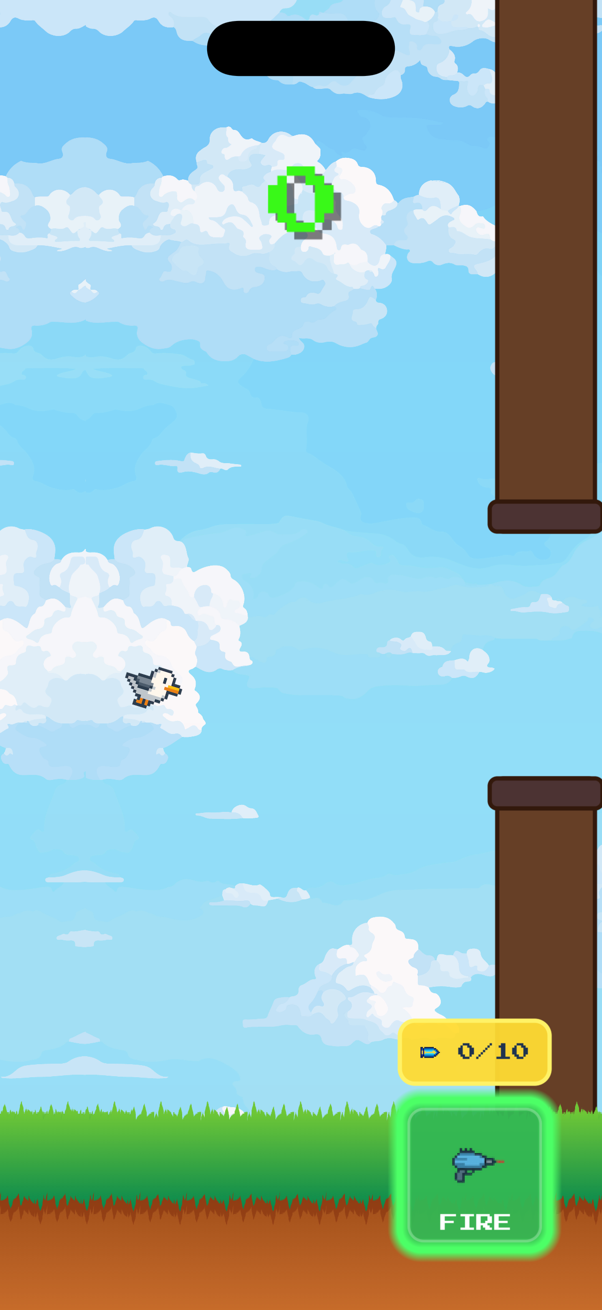 Martı Simulator gameplay screen - Flight mechanics and simit collecting